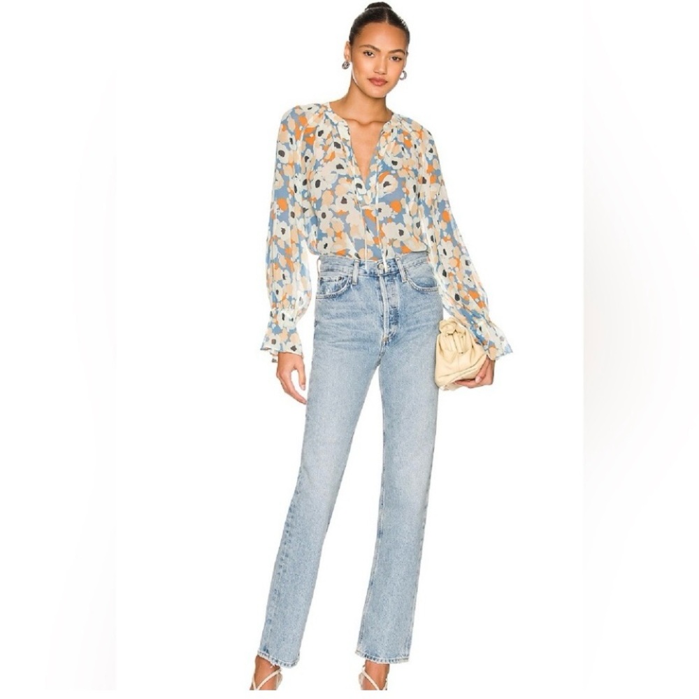 JOIE Limited Edition Floral Fields Peasant Blouse Tunic Top Sz. M Org.$168